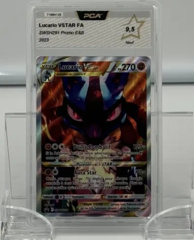 Alternative view of Lucario VSTAR FA SWSH291 Promo E&B 2023 - PCA 9,5