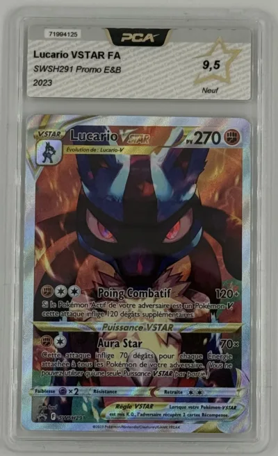 Lucario VSTAR FA SWSH291 Promo E&B 2023 - PCA 9,5