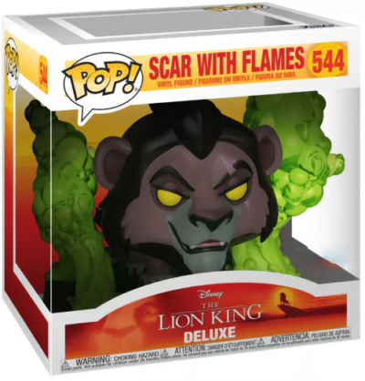 Alternative view of LE ROI LION - POP Deluxe N° 544 - Scar avec flammes