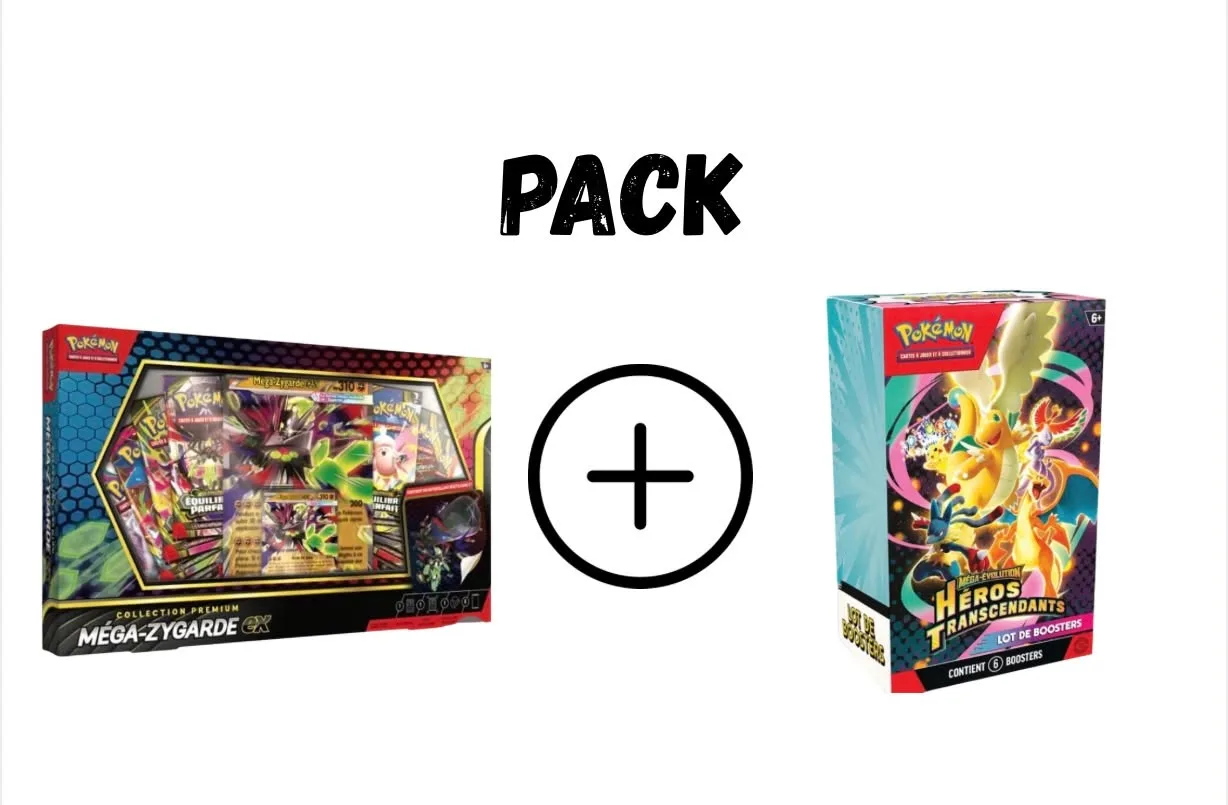 Pack : 1 coffret Méga-Zygarde EX + 1 Bundle ME2.5 Héros Transcendants - FR